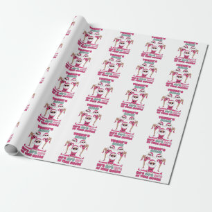 Weihnachtsgeschenk Ho Ho Ho In diesem Haus Geschenkpapier