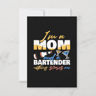 Weihnachtsgeschenk   Ich bin eine Mama und ein Bar RSVP Karte