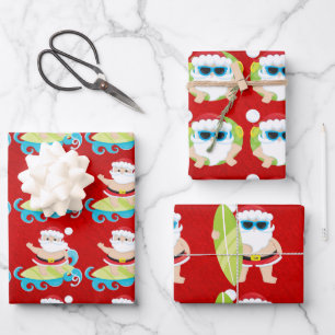Weihnachtsgeschenk in coolen Farbtönen  Geschenkpapier Set