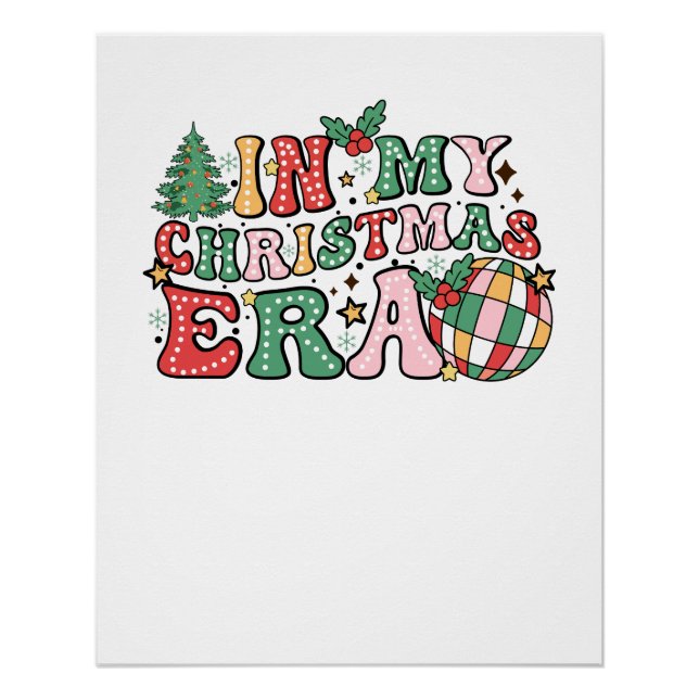 Weihnachtsgeschenk in meiner Weihnachtszeit Groovy Poster (Vorderseite)