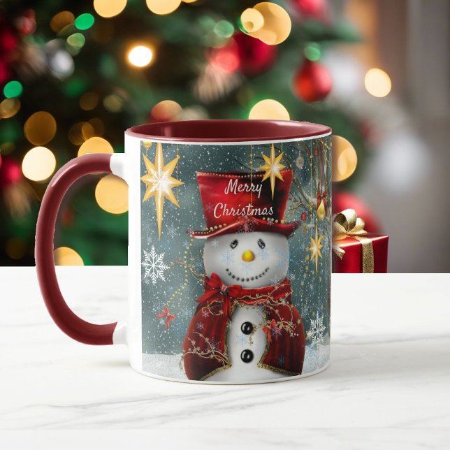 Weihnachtsgeschenk Kaffee Tasse Niedlich Snowman N (Von Creator hochgeladen)