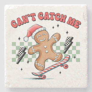 Weihnachtsgeschenk kann mich nicht fangen steinuntersetzer