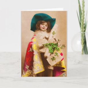 Weihnachtsgeschenk Kapitän Clover Girl Weihnachtsk Feiertagskarte