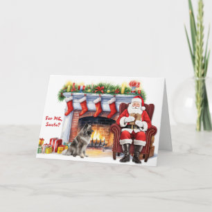 Weihnachtsgeschenk Keeshond Hund Weihnachten