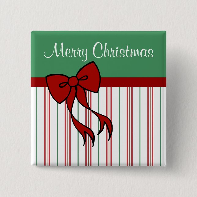 Weihnachtsgeschenk Knopf Button (Vorderseite)