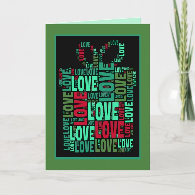 Weihnachtsgeschenk Liebe Leere Begrüßung Feiertagskarte (Vorderseite)