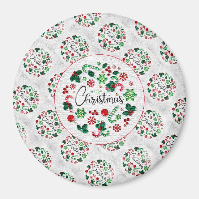 Weihnachtsgeschenk Magnet (Vorne)