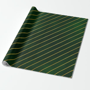Weihnachtsgeschenk mit grünen diagonalen Streifen Geschenkpapier