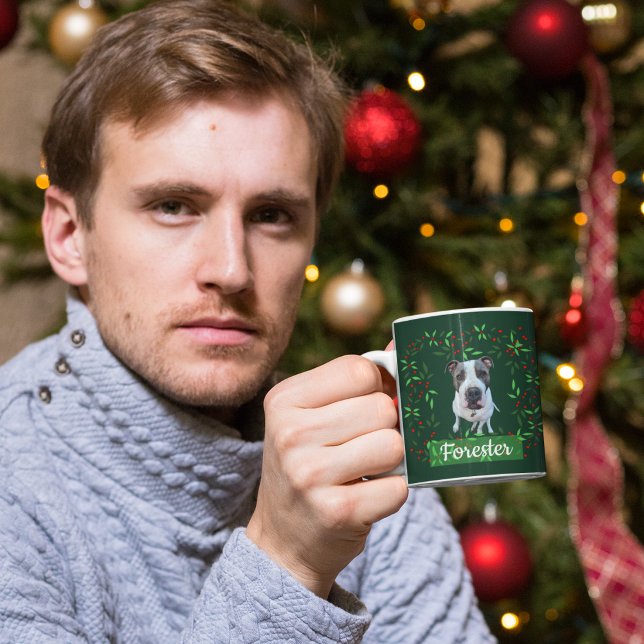 Weihnachtsgeschenk mit Haustierfoto Tasse (Von Creator hochgeladen)