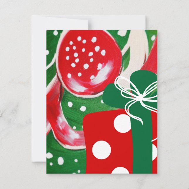 Weihnachtsgeschenk Mitteilungskarte (Vorderseite)