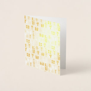 Weihnachtsgeschenk Muster Folienkarte