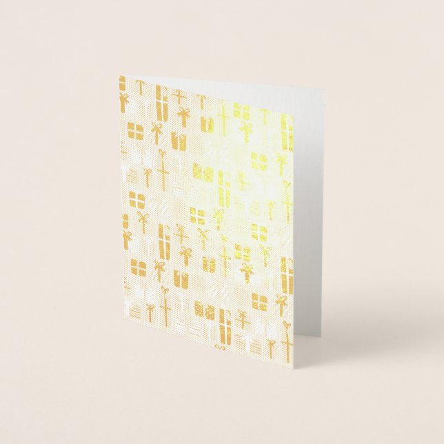 Weihnachtsgeschenk Muster Folienkarte (Vorderseite)