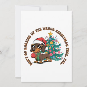 Weihnachtsgeschenk nicht bellen feiertagskarte