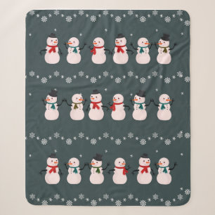 Weihnachtsgeschenk Niedlicher Schneemann durch d Sherpadecke