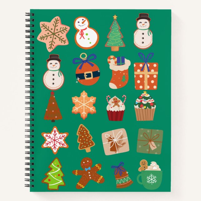 Weihnachtsgeschenk Notizbuch (Vorderseite)