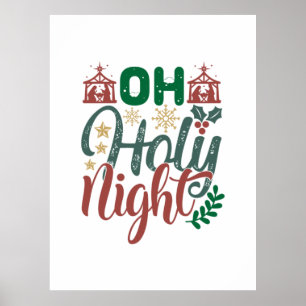 Weihnachtsgeschenk   Oh Heilige Nacht Poster