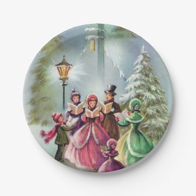 Weihnachtsgeschenk-Party Pappteller (Vorderseite)