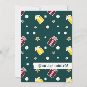 Weihnachtsgeschenk-personalisierte Einladung