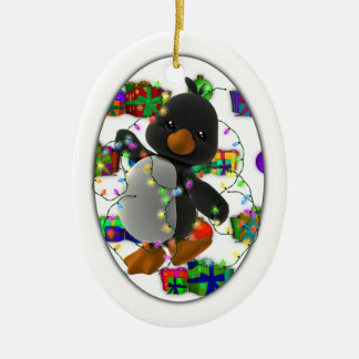 Weihnachtsgeschenk-Pinguin Keramikornament