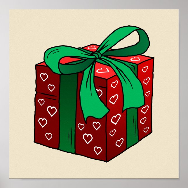 Weihnachtsgeschenk Poster (Vorne)