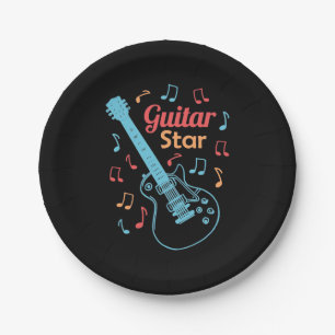 Weihnachtsgeschenk   Proud Guitarrist Star Pappteller