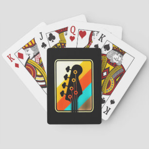 Weihnachtsgeschenk Retro Vintage-Gitarrespieler Spielkarten