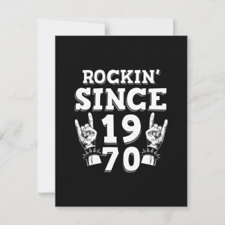 Weihnachtsgeschenk | Rockin Seit 1970 Dankeskarte