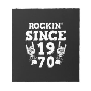 Weihnachtsgeschenk Rockin Seit 1970 Notizblock