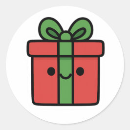 Weihnachtsgeschenk Runder Aufkleber