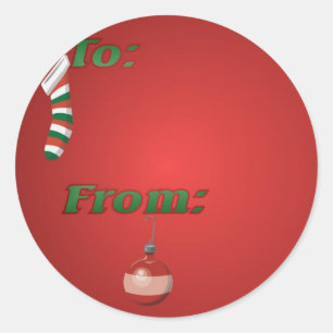 Weihnachtsgeschenk Runder Aufkleber