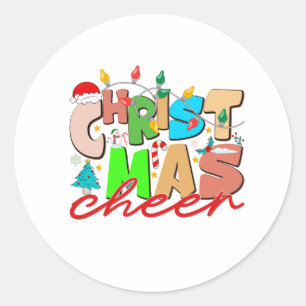 Weihnachtsgeschenk Runder Aufkleber
