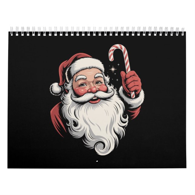 Weihnachtsgeschenk Santa Retro Vintag Kalender (Titelbild)