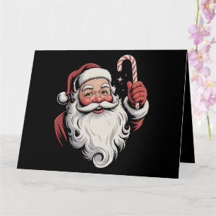 Weihnachtsgeschenk Santa Retro Vintag Karte