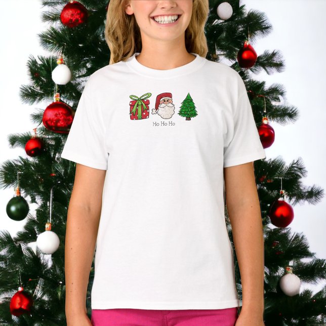 Weihnachtsgeschenk Santa Tree T-Shirt (Von Creator hochgeladen)
