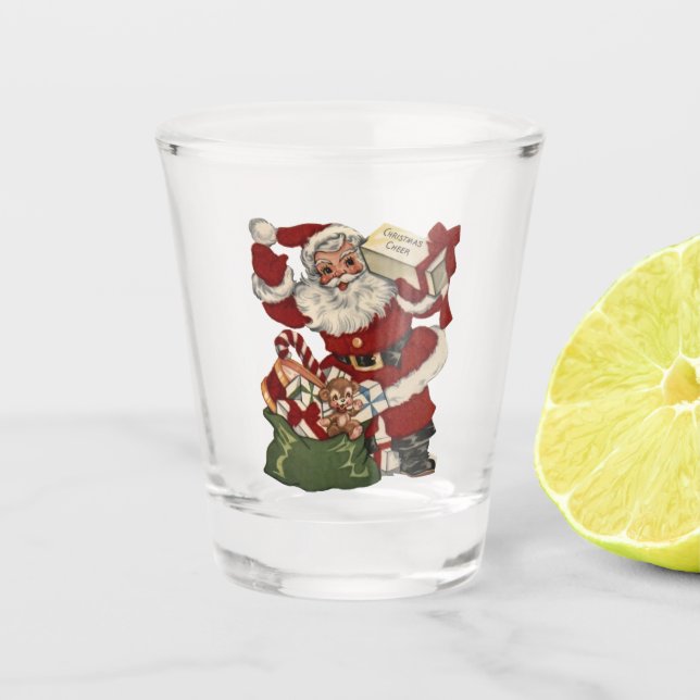 Weihnachtsgeschenk Schnapsglas (Vorderseite)