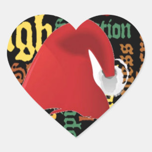 Weihnachtsgeschenk Schöne Tage und eine bessere Na Herz-Aufkleber