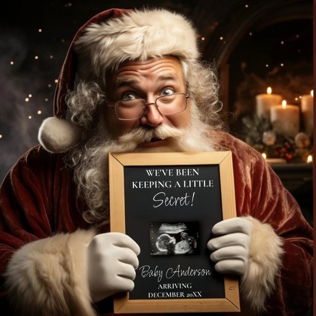 Weihnachtsgeschenk Schwangerschaft Ankündigung Poster (Von Creator hochgeladen)