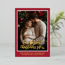 Weihnachtsgeschenk Schwangerschafts-Ankündigung Fo