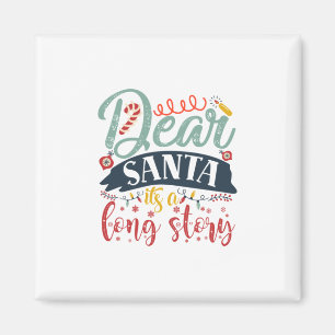 Weihnachtsgeschenk Sehr geehrter Weihnachtsmann Magnet