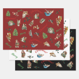 Weihnachtsgeschenk Set des Wrapping Paper Sheets Geschenkpapier Set