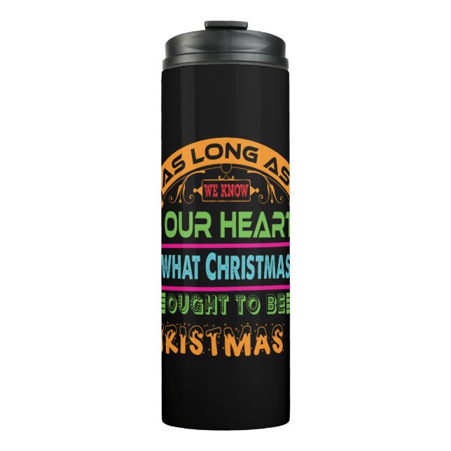 Weihnachtsgeschenk, solange wir wissen thermosbecher (Vorderseite)
