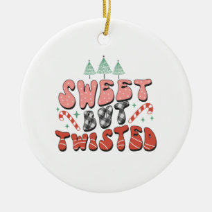 Weihnachtsgeschenk süß aber verdreht keramik ornament