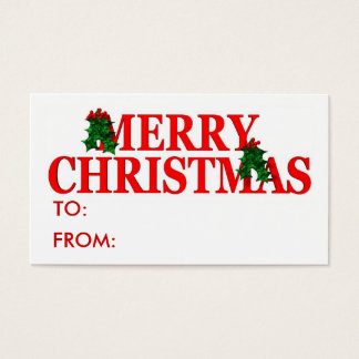 Weihnachtsgeschenk-Tag