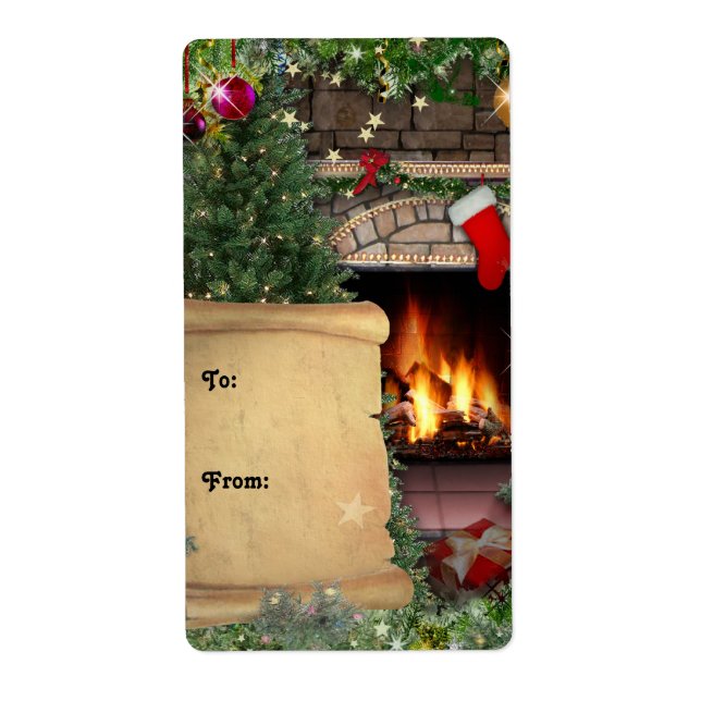 Weihnachtsgeschenk-Tag (Vorne)