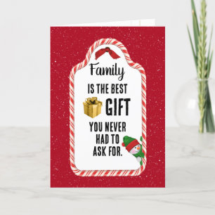 Weihnachtsgeschenk-Tag Feiertagskarte