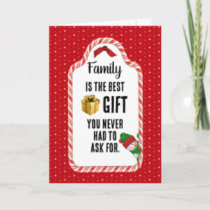 Weihnachtsgeschenk-Tag Feiertagskarte