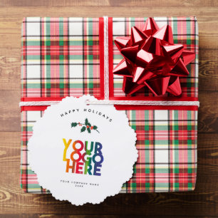 Weihnachtsgeschenk-Tag für Firmenfeiern Ornament Karte