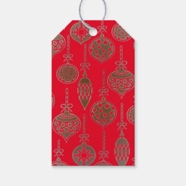 Weihnachtsgeschenk-Tag Geschenkanhänger (Vorderseite)