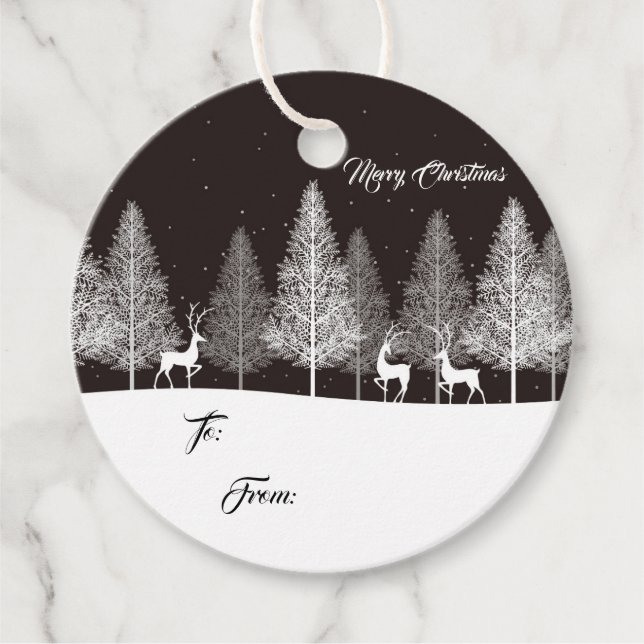 Weihnachtsgeschenk-Tag Geschenkanhänger (Vorderseite)