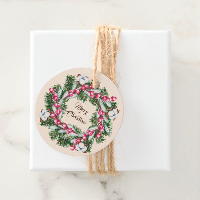 Weihnachtsgeschenk-Tag Geschenkanhänger (Beispiel)